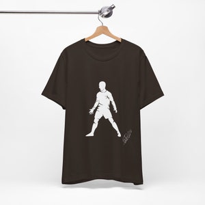 Cristiano Ronaldo Jersey | Ronaldo T-shirt | Soccer Coach Gift | Ronaldo Signed Memorabilia | Ronaldo Goal Enjoyment Picture