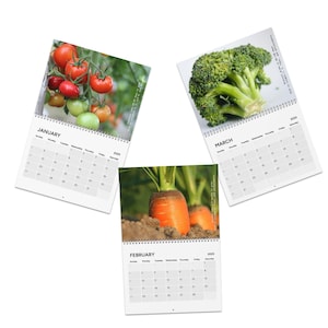 2025 Botanical Wall Calendar | Fruits, Veggies | Gardening Gifts