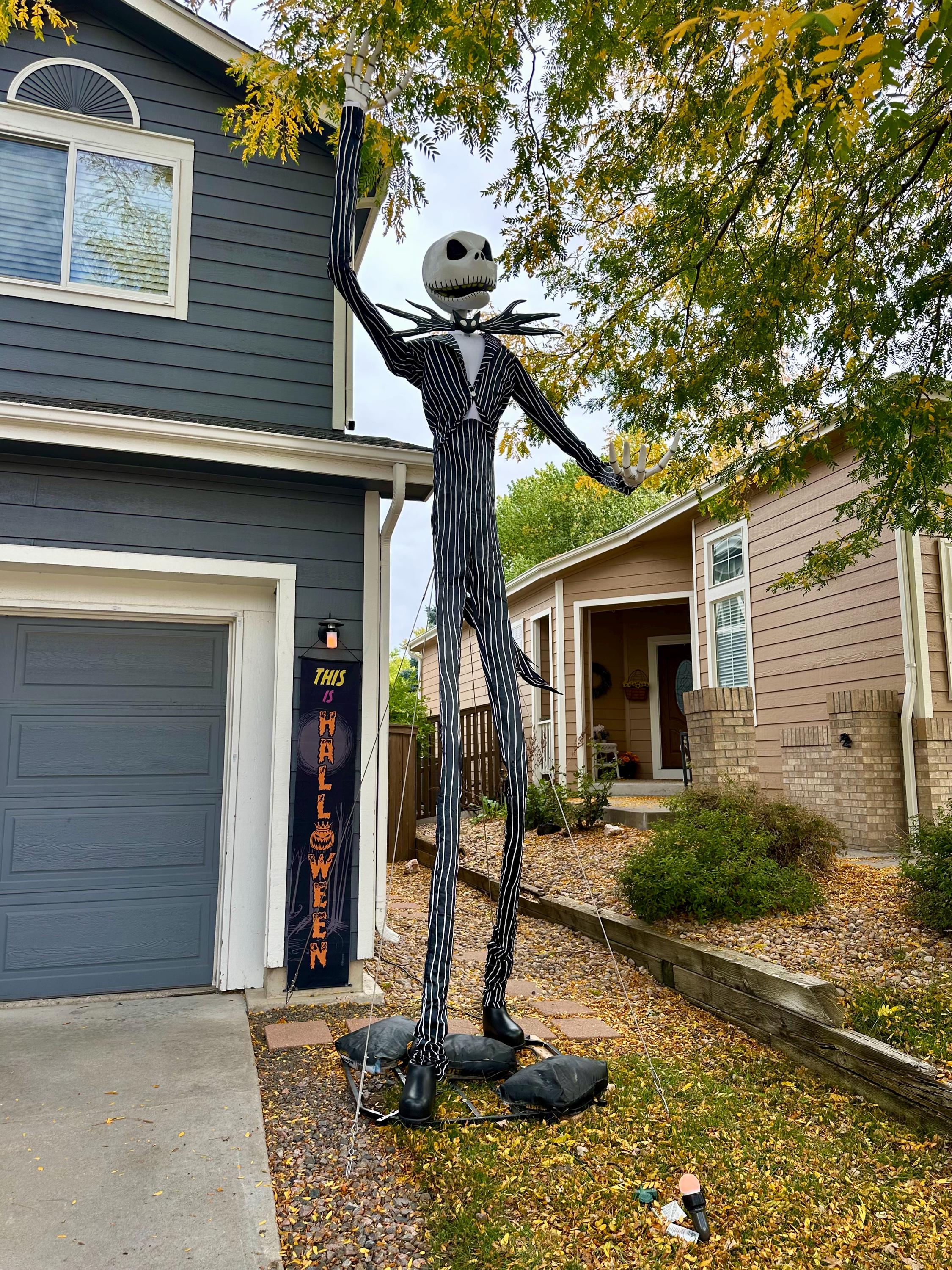13ft Jack Skellington Animatronic Anchor Kit | Halloween