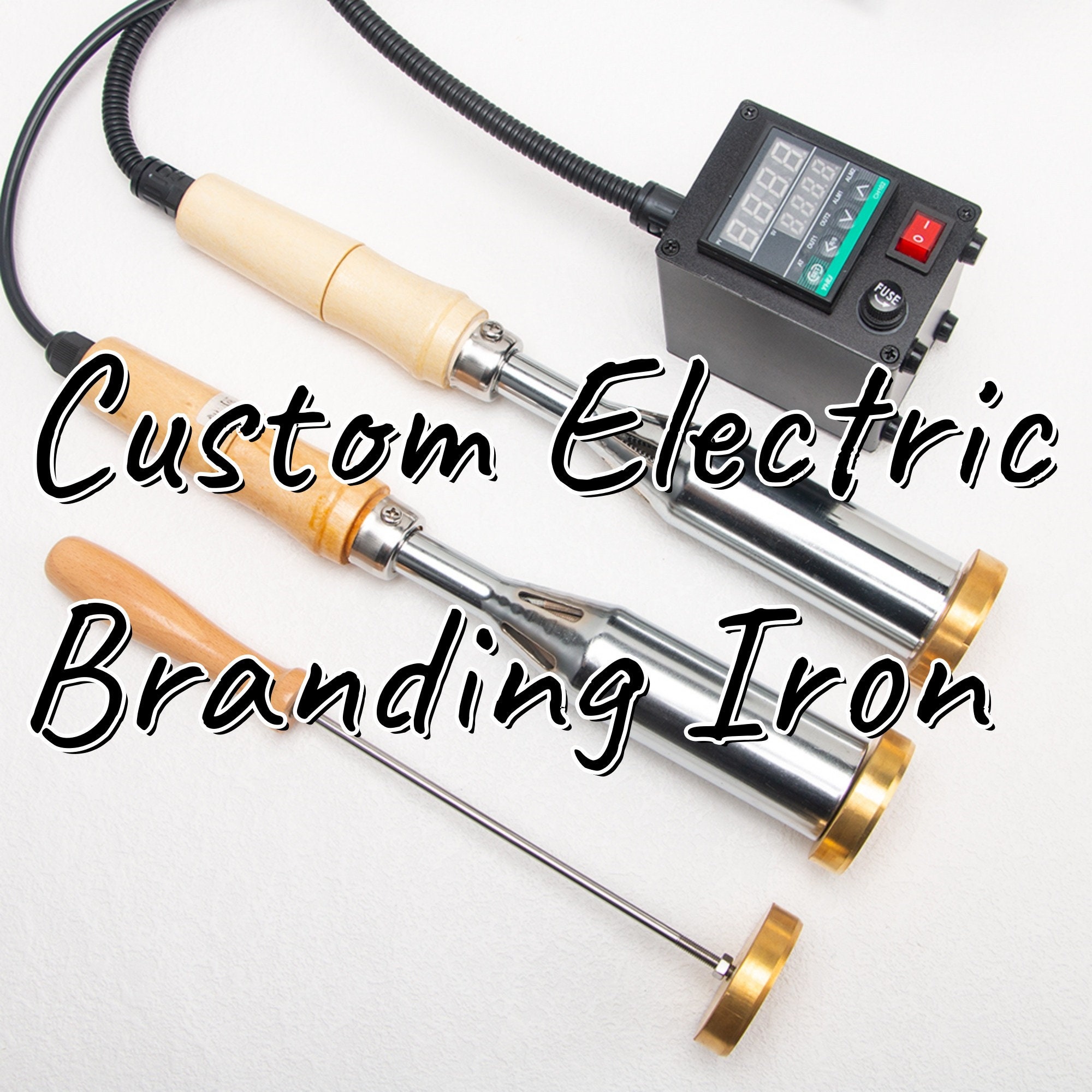 Custom Wood Burning Stamp With Electric Heater , Woodworking Branding Iron  for Wood , Custom Leather Stamp , Wood Branding Iron Custom 