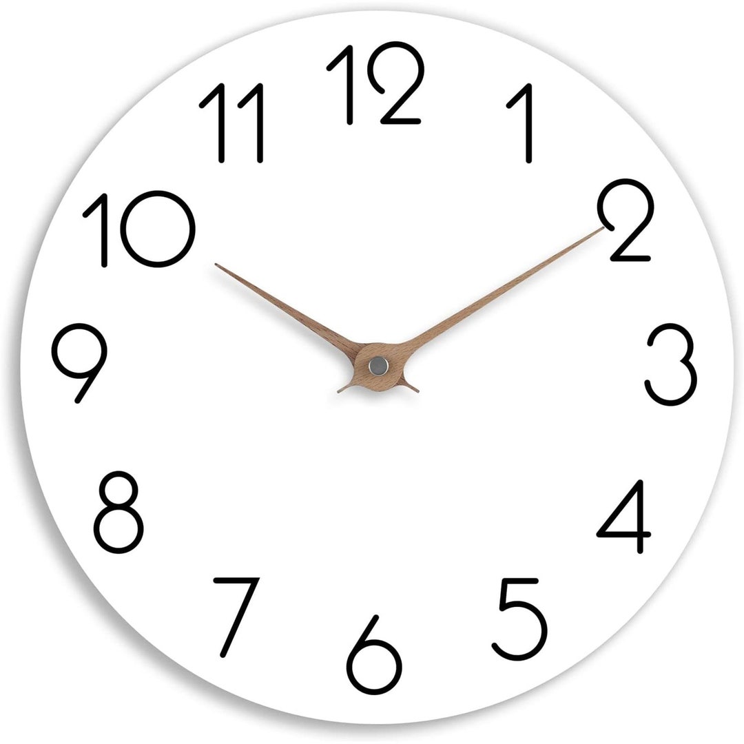 Wall Clock Modern Wall Clocks Battery Operated 10 Inch Etsy