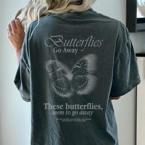 SWAG Album Inspired T-Shirt, Butterflies Tee, Justin Cotton Graphic T-Shirt, Vintage Style Fan Tee image 4