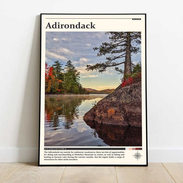 Adirondack Mountains Print / Adirondack Mountains Wall Art / Adirondack Poster / Adirondack Mountains Photo, New York Print