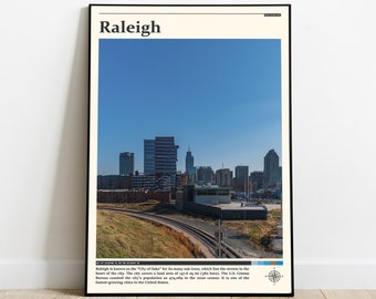 Raleigh Print / Raleigh Wall Art / Raleigh Poster / Raleigh Photo / Raleigh Poster Print / Raleigh Wall Decor / North Carolina