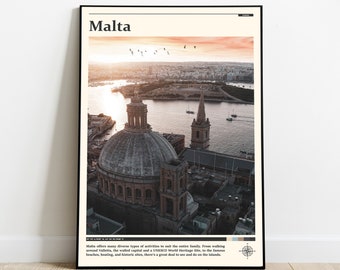 Malta Print / Malta Wall Art / Malta Poster / Malta Photo / Malta Poster Print / Malta Wall Decor, Europe Poster Print