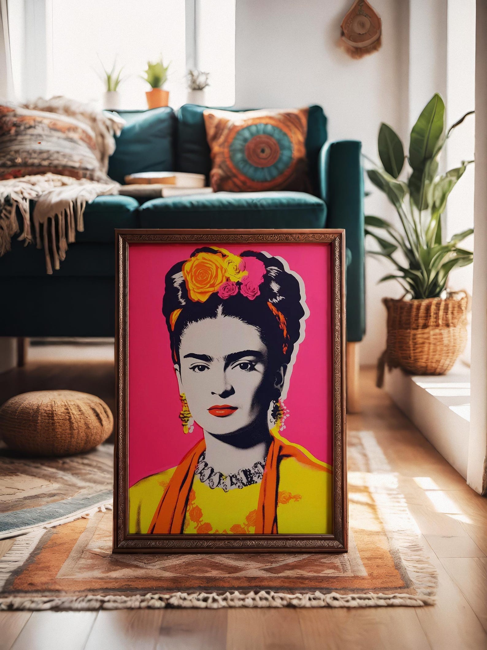 Frida Kahlo Print / Frida Kahlo Wall Art / Frida Kahlo Artwork / Frida ...