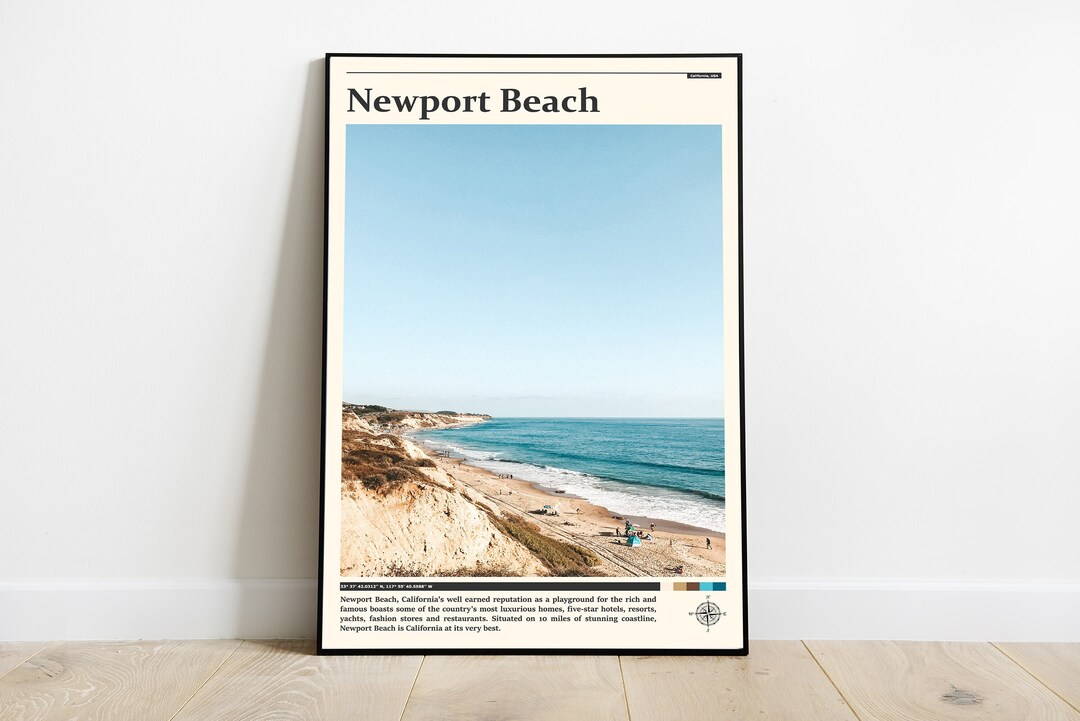 Newport Beach Print / Newport Beach Wall Art / Newport Beach Poster