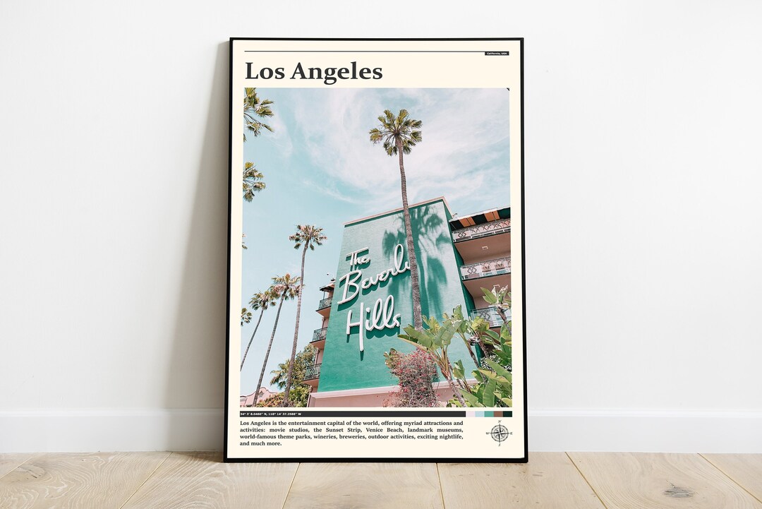 Los Angeles Print / Los Angeles Wall Art / Los Angeles Poster / Los