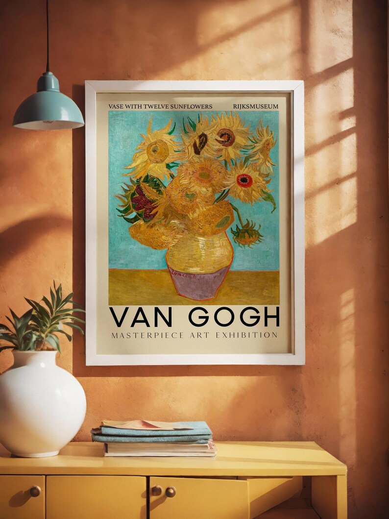 Vincent Van Gogh Print / Vincent Van Gogh Vase With Twelve Sunflowers