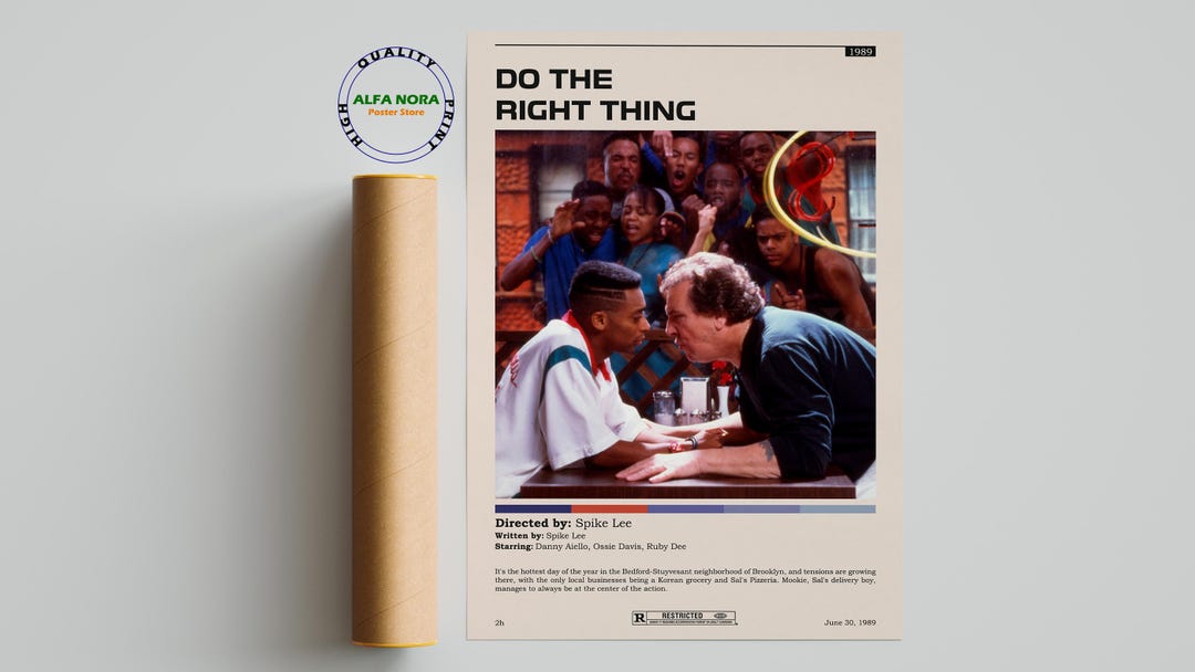 Do the Right Thing Poster - Do the Right Thing - Minimalist Movie ...