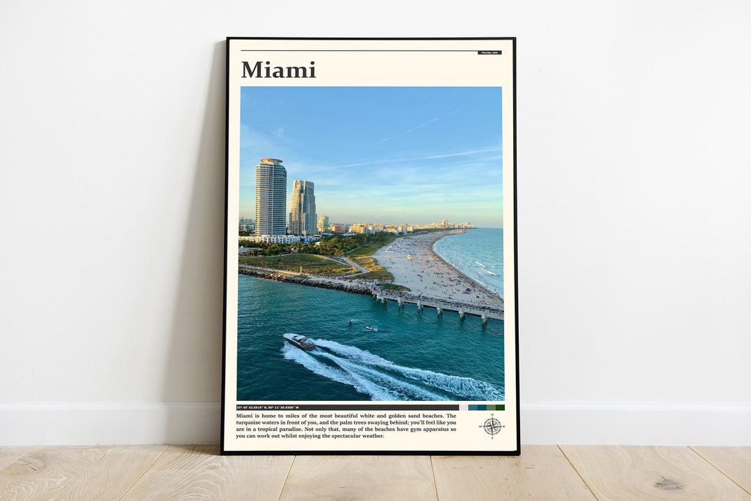 Miami Print / Miami Wall Art / Miami Poster / Miami Photo / Miami