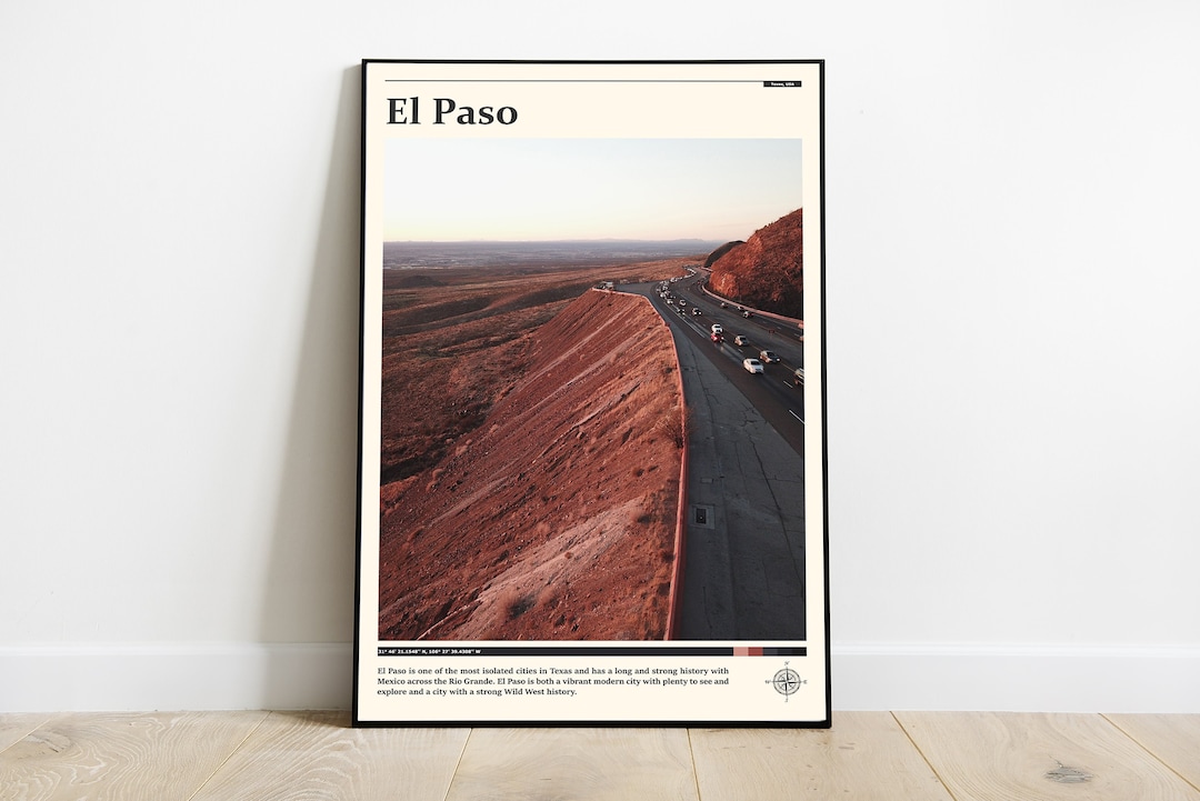 El Paso Print / El Paso Wall Art / El Paso Poster / El Paso Photo / El