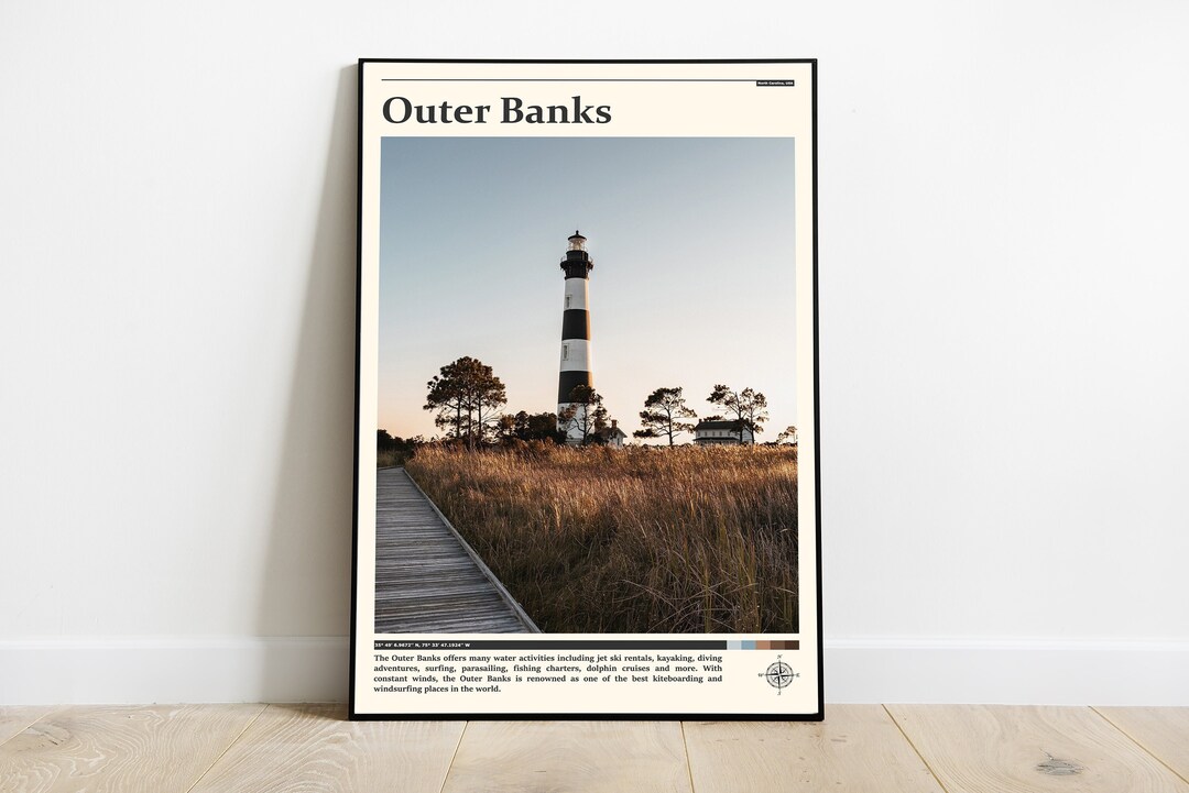 Outer Banks Print / Outer Banks Wall Art / Outer Banks Poster / Outer ...