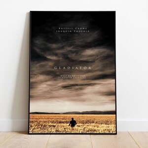 Póster de Gladiador - Ridley Scott - Póster de película minimalista - Impresión de arte retro vintage - Póster personalizado - Impresión de arte de pared - Decoración del hogar - Regalo