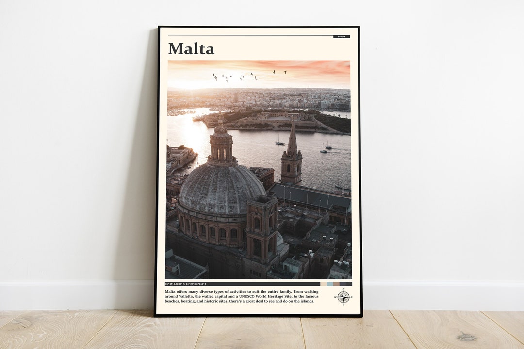 Malta Print / Malta Wall Art / Malta Poster / Malta Photo / Etsy