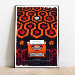 Pôster de O Iluminado - Stanley Kubrick - Pôster de Filme Minimalista - Impressão de Arte Retro Vintage - Pôster Personalizado - Impressão de Arte de Parede - Decoração de Casa