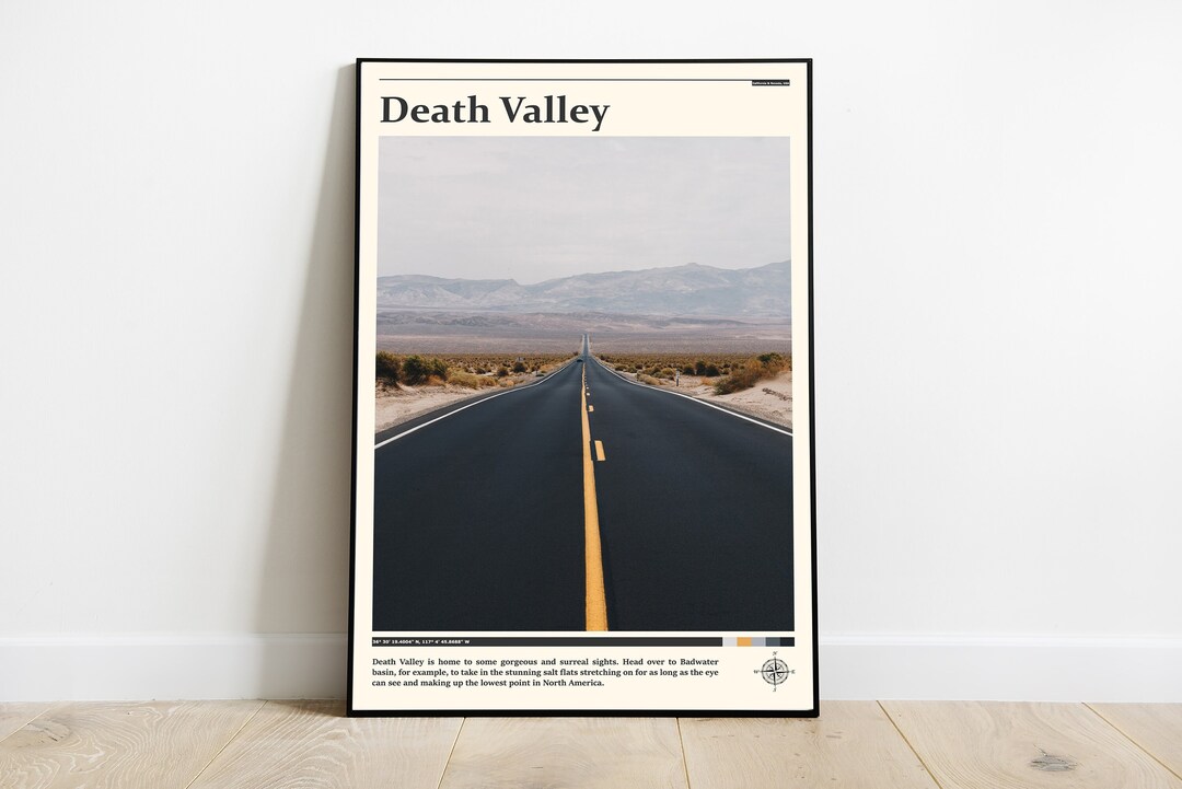 Death Valley Print / Death Valley Wall Art / Death Valley Poster ...
