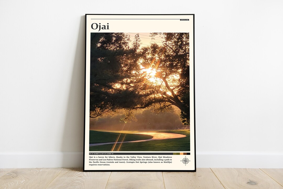 Ojai Print / Ojai Wall Art / Ojai Poster / Ojai Photo / Ojai Poster ...