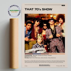 Póster de That '70s Show - Póster minimalista de la serie de televisión - Impresión artística retro vintage - Póster personalizado - Impresión de arte mural - Decoración del hogar
