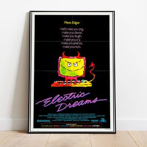 Electric Dreams / Poster Electric Dreams / Poster minimalista del film / Stampa artistica retrò vintage / Poster personalizzato / Stampa artistica da parete / Decorazione per la casa