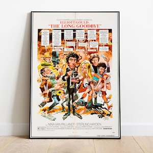 Plakat The Long Goodbye | The Long Goodbye | Minimalistyczny plakat filmowy | Vintage Retro Art Print | Spersonalizowany plakat, wydruk ścienny