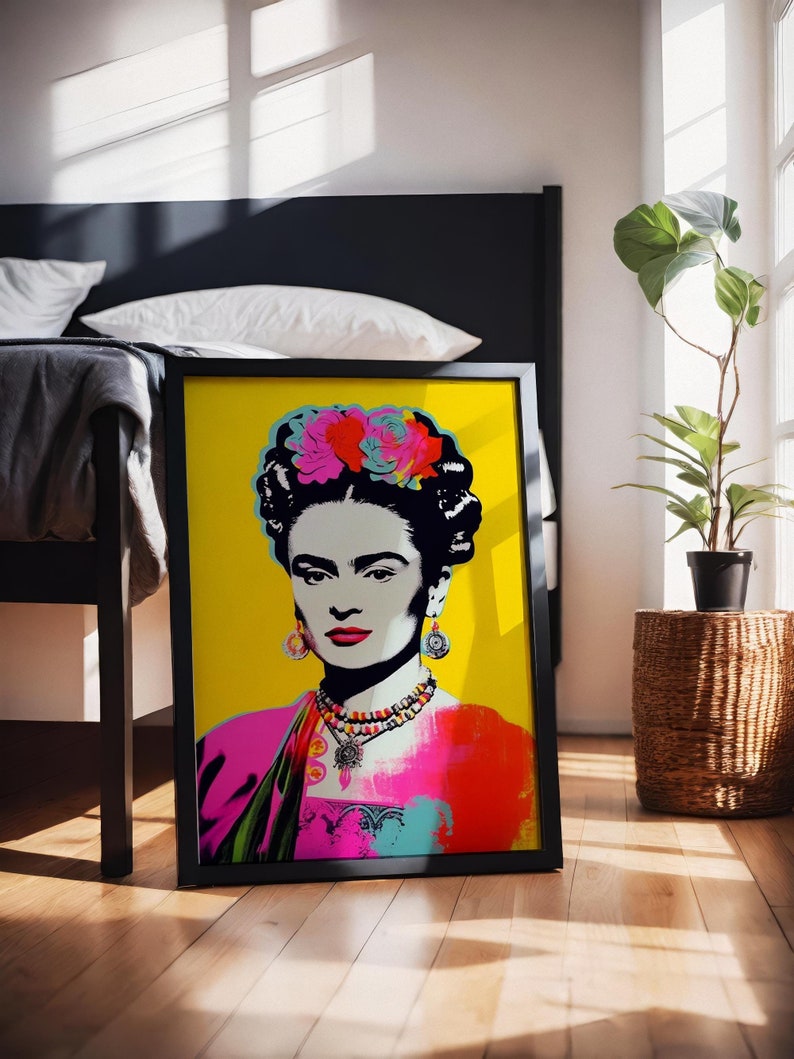 Frida Kahlo Print / Frida Kahlo Wall Art / Frida Kahlo Artwork / Frida ...