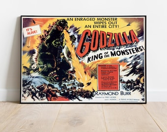 ゴジラ（1954年）日本映画ポスター、怪獣映画の伝説 - Etsy 日本