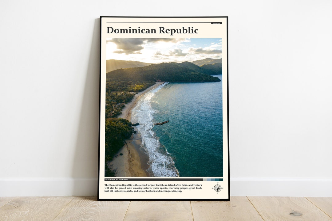 Dominican Republic Print / Dominican Republic Wall Art / Dominican Republic Poster / Dominican