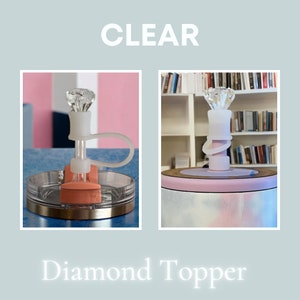 Clear Diamond Straw Topper image 1