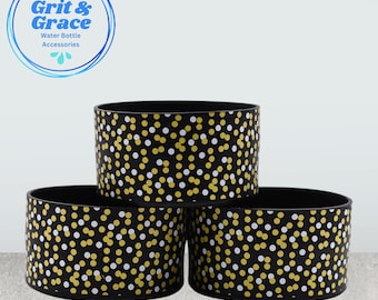 Black & Gold Dots Boot