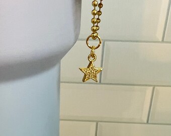 Micro Pave Star Handle Charm