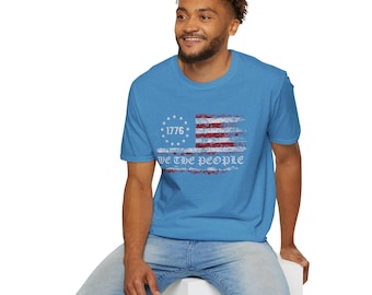 Patriotic T-Shirt, 1776 We The People, Independence Day Shirt, Patriotic Tee, Fourth of July Apparel