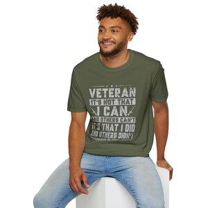 Military Veteran Unisex T-Shirt, Army Veteran Tee, Patriotic Shirt, Veteran Gift, Military Pride Shirt