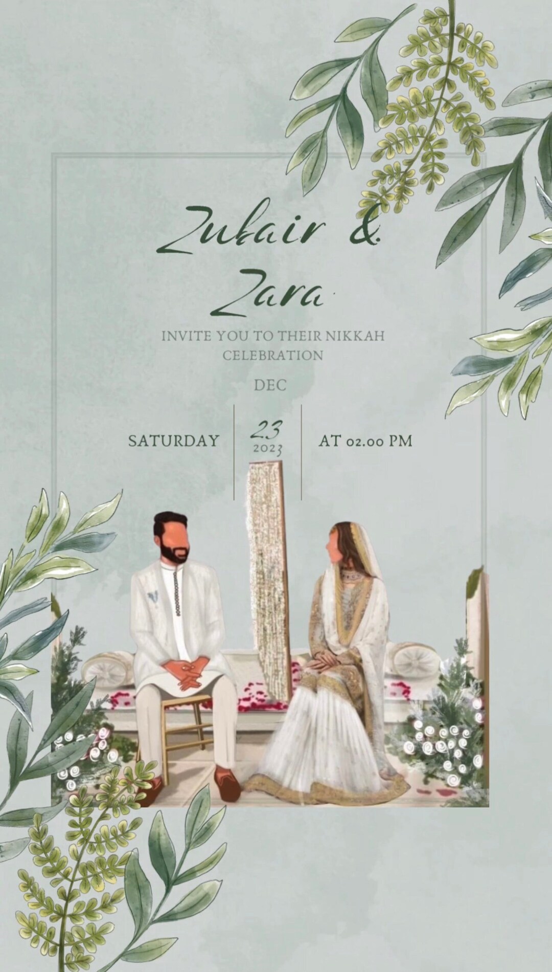 Nikkah Invitation Etsy UK