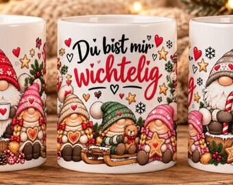 Wichtel Tasse Weihnachten personalisiert Wichtelgeschenk Geschenkidee Wichtel Mitbringsel Advent Weihnachtsgeschenk Becher Adventszeit Tasse