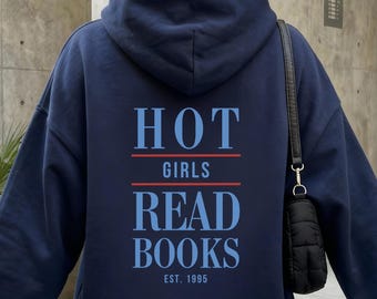Bücher Sweatshirt personalisiert Book Lover Hoodie Bücherwurm Geschenk Buchliebhaber Geburtstag Weihnachtsgeschenk Book Club Bookish Merch