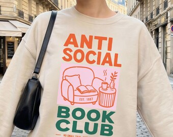 Personalisiert Buchliebhaber Sweatshirt Book Lover Hoodie Bücherwurm Geschenk Bookworm Geburtstag Weihnachtsgeschenk Book Club Bookish Merch
