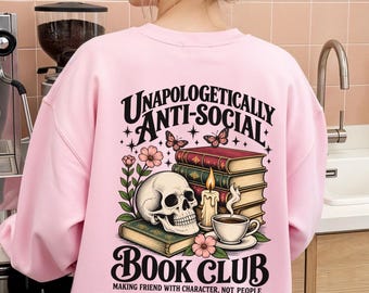Personalisiert Buchliebhaber Sweatshirt Book Lover Hoodie Bücherwurm Geschenk Bookworm Geburtstag Weihnachtsgeschenk Book Club Bookish Merch