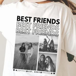 Personalisiertes Best Friends Shirt Besties T-Shirt Freundschaft Geschenk Beste Freundinnen Geburtstagsgeschenk Danke Freundin Weihnachten