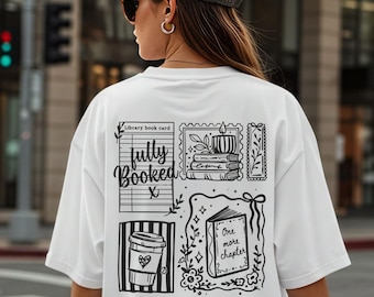 Personalisiertes Bücher Shirt Buchliebhaber Geschenk für Bücherwürmer T-shirt booktrovert Geburtstagsgeschenke Book Club Bookish Merch Retro