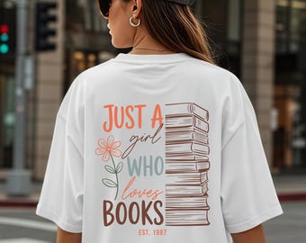 Personalisiertes Bücher Shirt Buchliebhaber Geschenk für Bücherwürmer T-shirt booktrovert Geburtstagsgeschenke Book Club Bookish Merch Retro