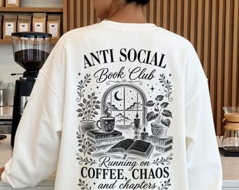 Personalisiert Buchliebhaber Sweatshirt Book Lover Hoodie Bücherwurm Geschenk Bookworm Geburtstag Weihnachtsgeschenk Book Club Bookish Merch