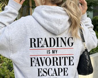 Personalisiert Buchliebhaber Sweatshirt Book Lover Hoodie Bücherwurm Geschenk Bookworm Geburtstag Weihnachtsgeschenk Book Club Bookish Merch