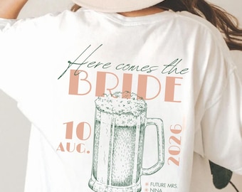 Personalisierte JGA Shirts für Junggesellinnenabschied Team Braut Shirt Crew Shirts Braut-Geschenk Brautjunger Trauzeugin Geschenke Hochzeit