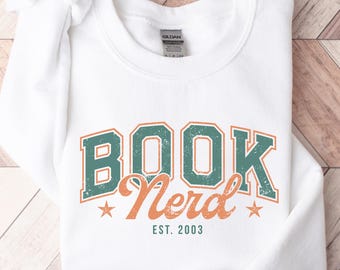 Bücher Sweatshirt personalisiert Book Lover Hoodie Bücherwurm Geschenk Buchliebhaber Geburtstag Weihnachtsgeschenk Book Club Bookish Merch