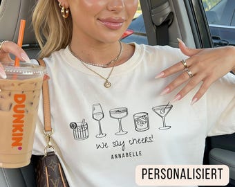 JGA Shirts personalisiert Junggesellinnenabschied Braut Geschenk Team Braut Shirt Bride Crew T-Shirts Brautjungern Geschenk Trauzeugin Shirt