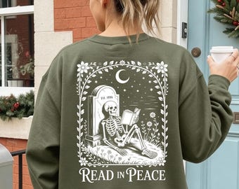 Bücher Sweatshirt personalisiert Book Lover Hoodie Bücherwurm Geschenk Buchliebhaber Geburtstag Weihnachtsgeschenk Book Club Bookish Merch