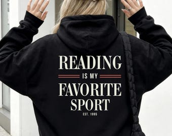 Bücher Sweatshirt personalisiert Book Lover Hoodie Bücherwurm Geschenk Buchliebhaber Geburtstag Weihnachtsgeschenk Book Club Bookish Merch