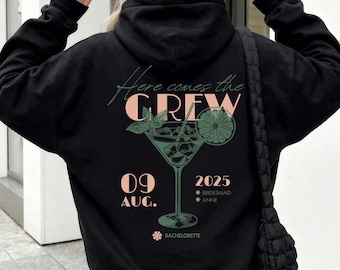 Personalisiertes JGA Sweatshirt Junggesellinnenabschied Braut Geschenk Team Braut Sweater Bride Crew Hoodie Brautjungern Geschenk Trauzeugin