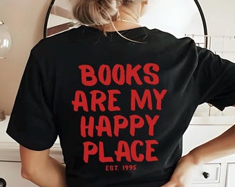 Personalisiertes Bücher Shirt Buchliebhaber Geschenk für Bücherwürmer T-shirt booktrovert Geburtstagsgeschenke Book Club Bookish Merch Retro